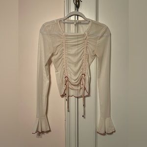 ZYA Long Sleeve Mesh Top